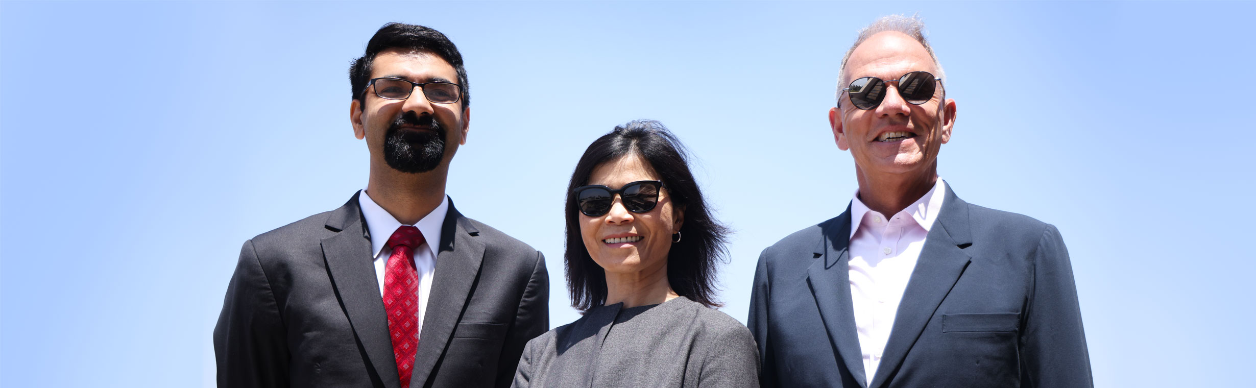 Vice Dean Ramandeep Randhawa, Vice Dean Suh-Pyng Ku, Dean Geoff Garrett